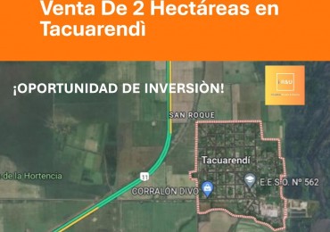 2 hectareas en TACUARENDI