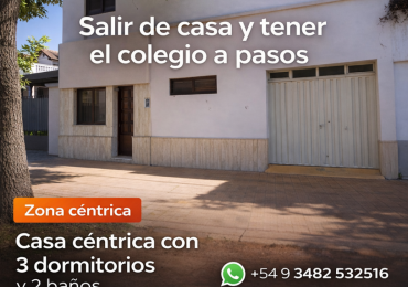 Casa en venta en Reconquista centro | 3 dormitorios cerca Colegio San Jose